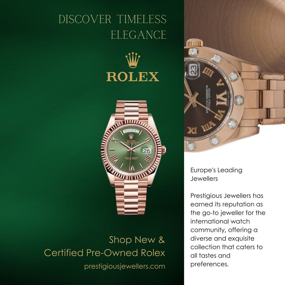 Luxury Watch Retailer ad creative